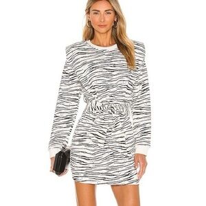 Saylor Rudie Zebra Print Dress